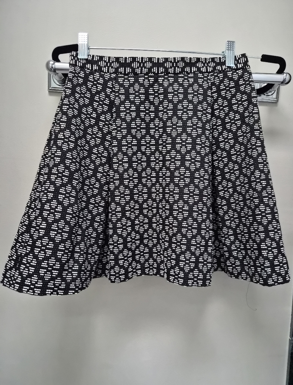 Nanette Lepore Black and White Skater Skirt